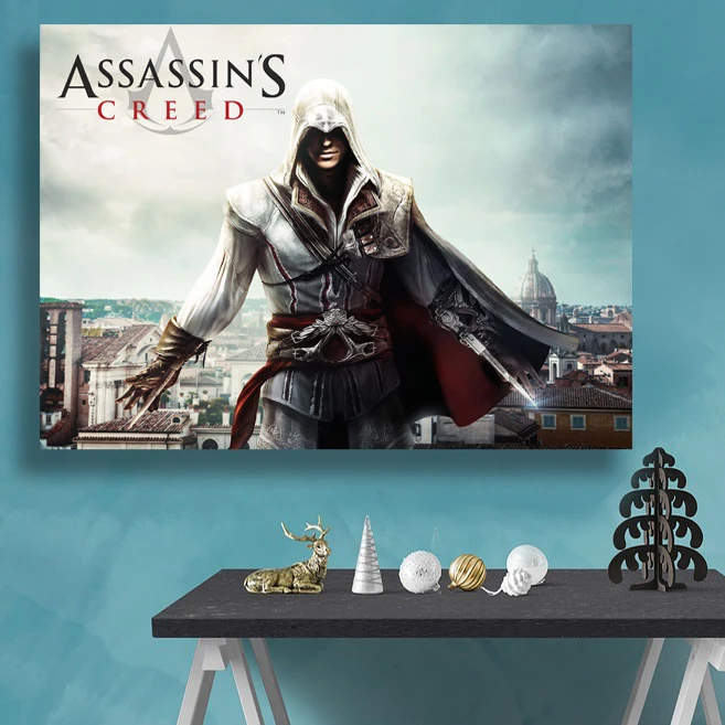 تابلو شاسی گالری استاربوی طرح بازی Assassins Creed مدل Amazing Game 14