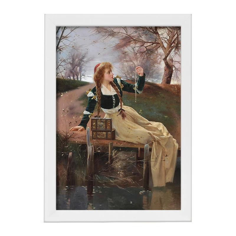 تابلو خندالو مدل نقاشی بازتاب ها اثر الکساندر مارک روسی کد F12339