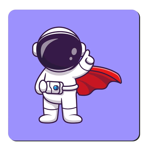  زیر لیوانی طرح فضانورد کد nzl640