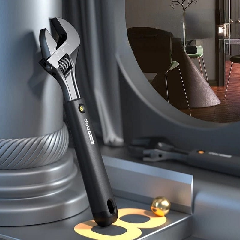 آچار فرانسه دلی مدل HT1508 سایز 8 اینچ