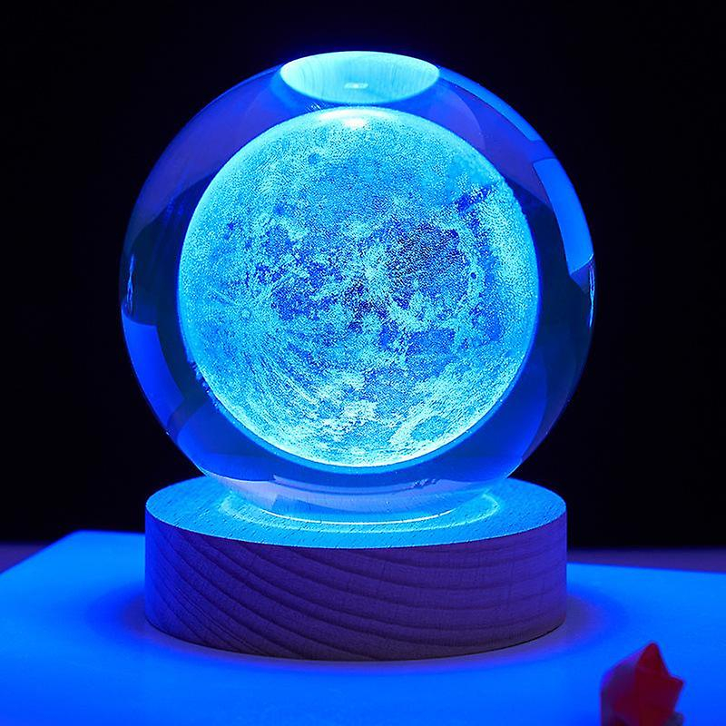 چراغ خواب مدل گوی شیشه ای طرح ماه