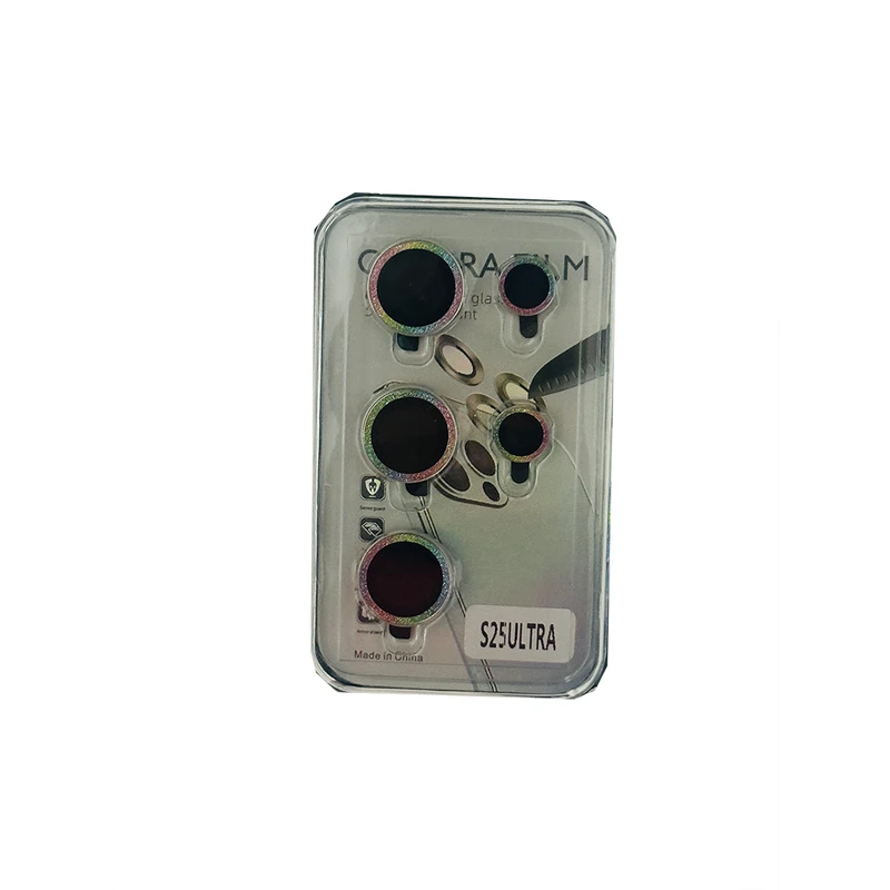 محافظ لنز دوربین مدل شیک شل طرح رینگی شاین مناسب برای گوشی موبایل سامسونگ Galaxy S25 Ultra