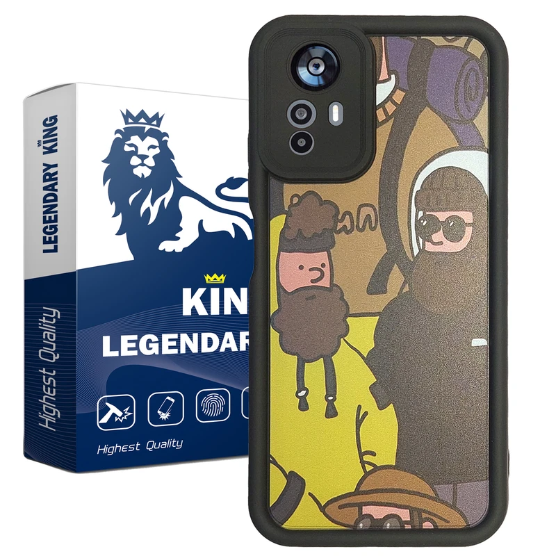 کاور لجندری کینگ طرح کاپشن مناسب برای گوشی موبایل شیائومی Redmi Note 12s