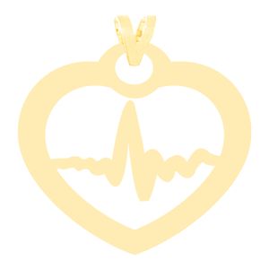 نقد و بررسی آویز گردنبند طلا 18 عیار زنانه کرابو طرح ضربان قلب مدل Kr3144 توسط خریداران