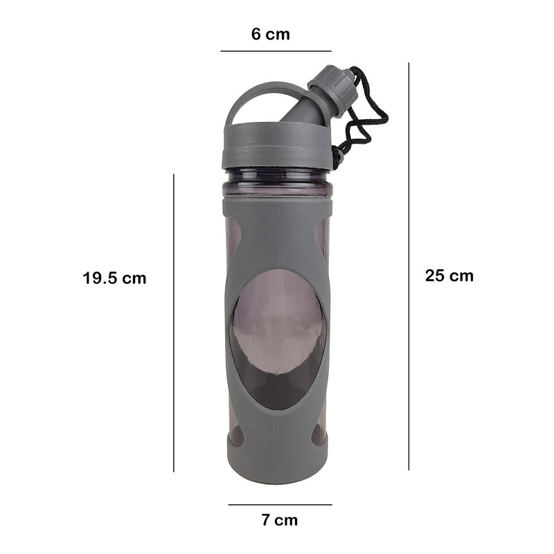 قمقمه دوچرخه مدل روکش دار کد 02T گنجایش 0.5 لیتر