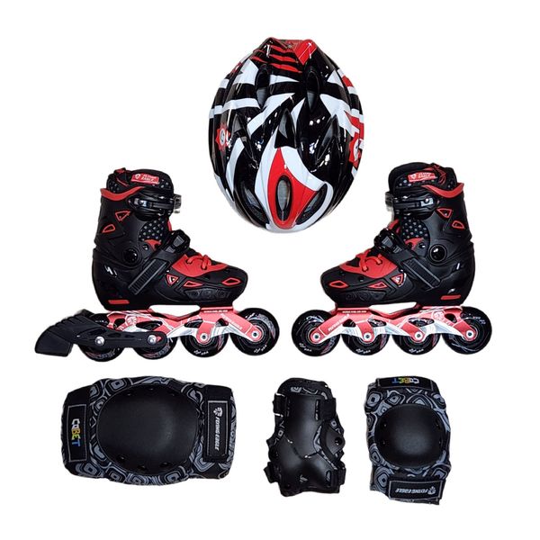 اسکیت کفشی فلاینگ ایکل مدل S9 27-31 به همراه کلاه و ست ایمنی