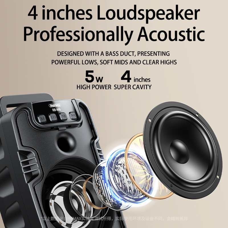 اسپیکر بلوتوثی ریمکس مدل wireless RB-M6