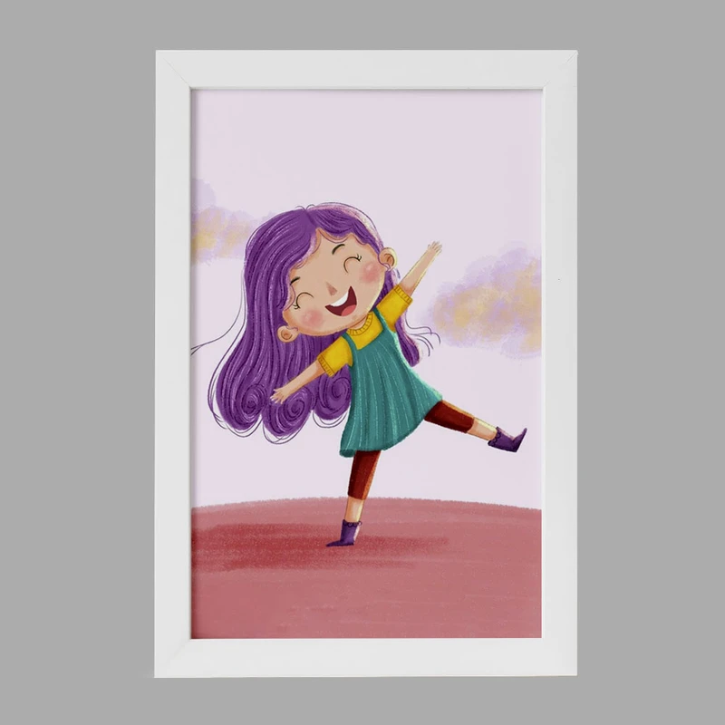 تابلو خندالو مدل دخترانه فانتزی کد 25746