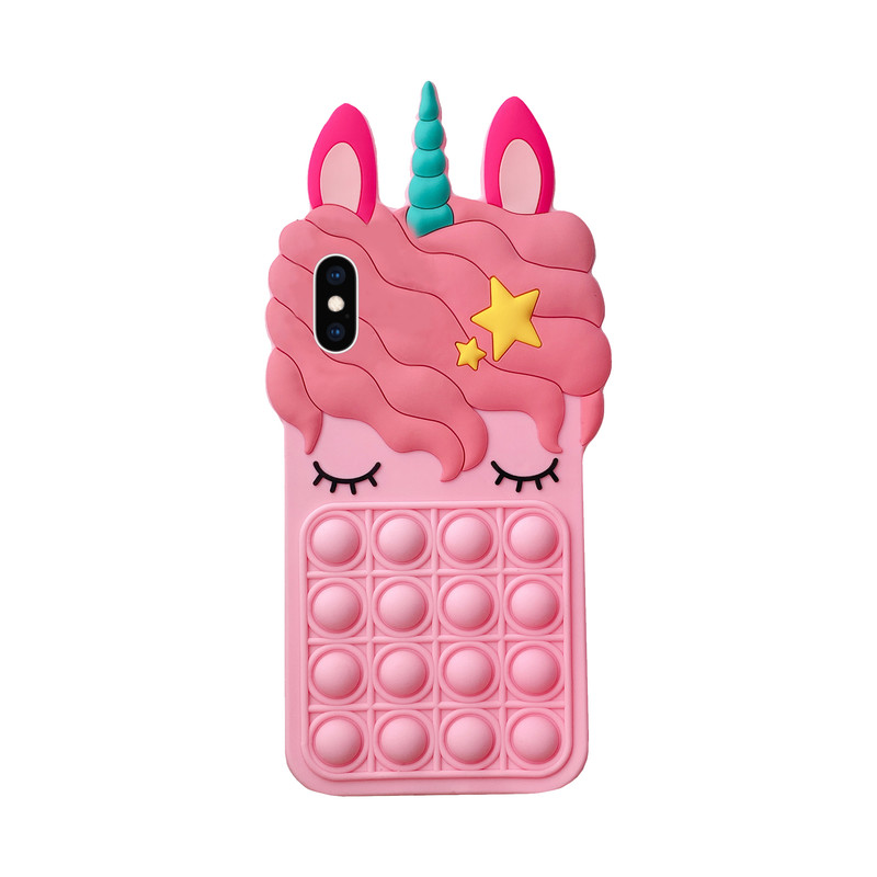 کاور طرح اسب تک شاخ یونیکورن مناسب برای گوشی موبایل اپل iphone x / xs