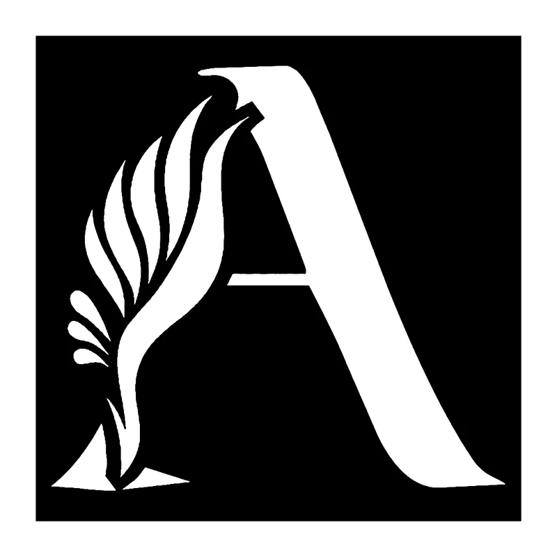  شابلون باتیس آرت طرح حرف A کد 838