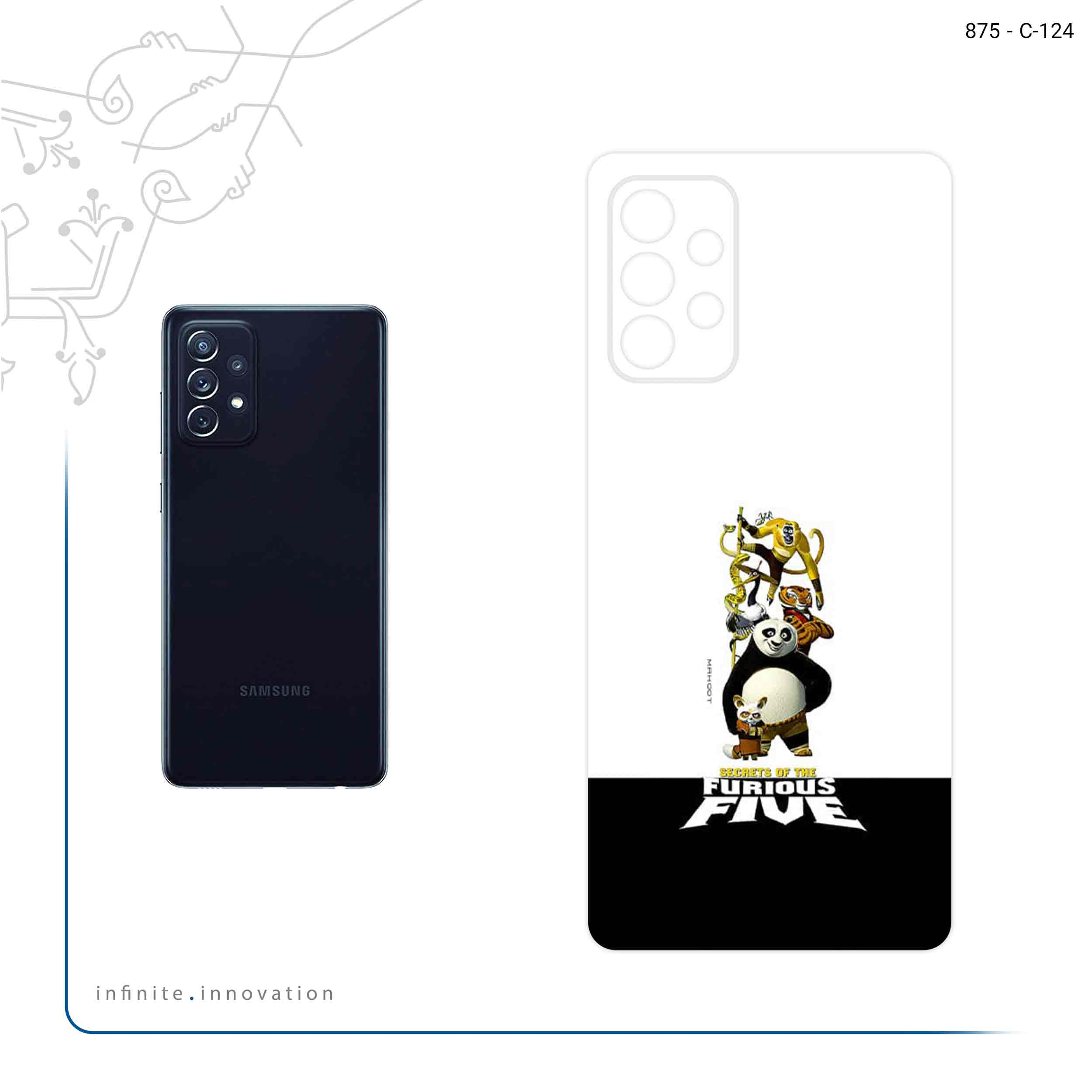 برچسب پوششی ماهوت مدل Kung Fu Panda مناسب برای گوشی موبایل سامسونگ Galaxy A72
