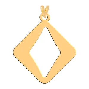 آویز گردنبند طلا 18 عیار زنانه فرشته مدل هندسی WNL-000149