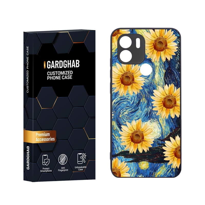 کاور گارد قاب مدل دور ژله ای هنری مناسب برای گوشی موبایل شیائومی Redmi A1 Plus / A2 Plus / Poco C51