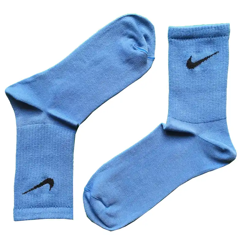 جوراب ورزشی مردانه مدل ساق بلند کشی رنگ آبی