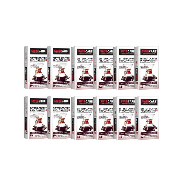 کاندوم سوئیس کر مدل Bitter Coffee prolong مجموعه 12 عددی کاندوم سوئیس کر مدل Bitter Coffee prolong مجموعه 12 عددی