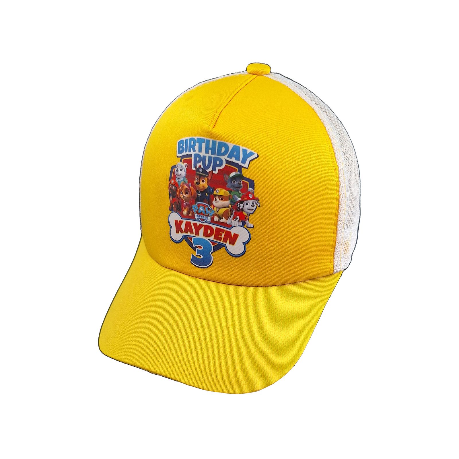 کلاه کپ بچگانه مدل سگ نگهبان 3 کد 1186 رنگ زرد -  - 2