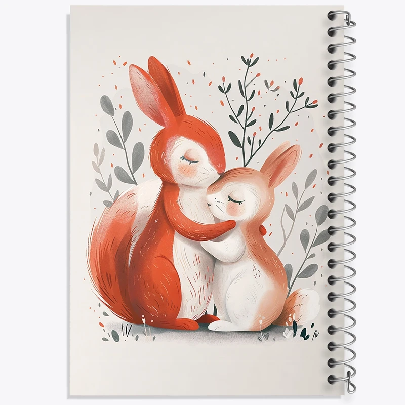 دفتر مشق 100 برگ خندالو طرح خرگوش کیوت کد F2881