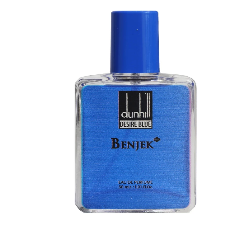 عطر جیبی مردانه بنجک مدل دانهیل دیزایر بلو با رایحه خنک حجم 30 میلی‌لیتر
