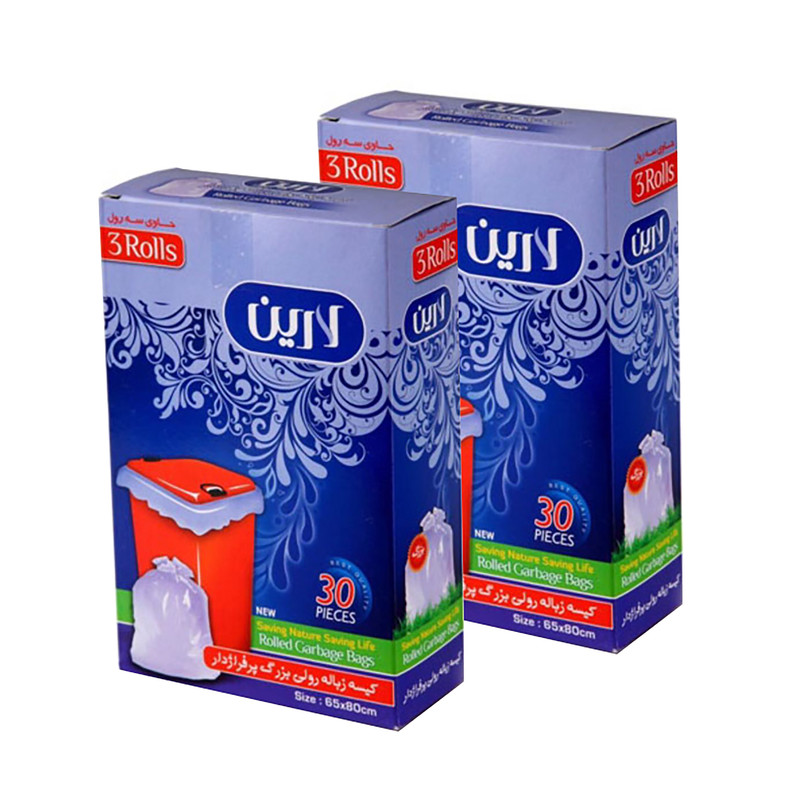 کیسه زباله لارین مدل پر فراژ V1 بسته 2 عددی