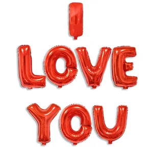 بادکنک فویلی طرح I LOVE YOU