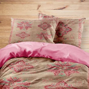 سرویس روتختی مدوپد طرح قالیچه بیجار مدرن قابی مدل C-bijar-M07 یک نفره 4 تکه