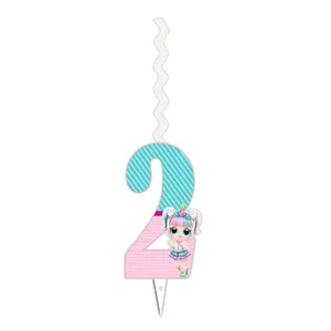 شمع مدل  عدد 2 طرح ال و ال سورپرایز کد 02