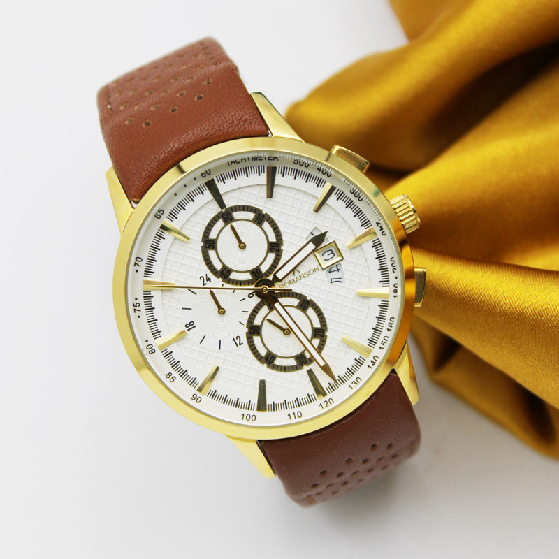 ساعت مچی عقربهای مردانه کوارتز رومانسون مدل 1266