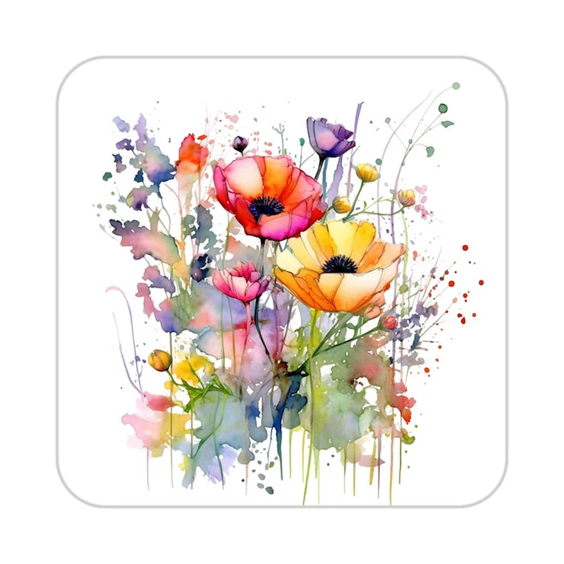 زیر لیوانی کاکتی طرح گل مدل mp19605