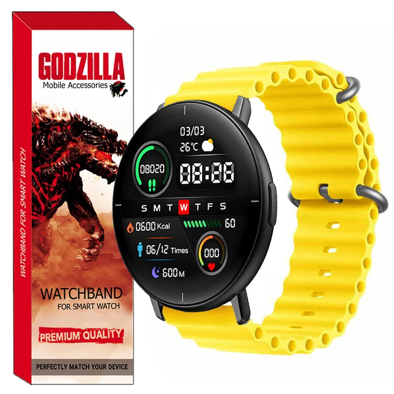 بند گودزیلا مدل OCEAN مناسب برای ساعت هوشمند میبرو Lite SmartWatch