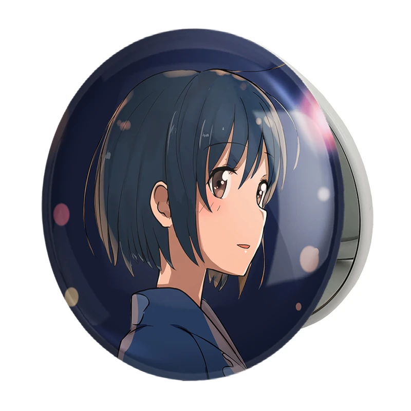 آینه جیبی خندالو طرح میتسویا میامیزو انیمه یورنیم Your Name مدل تاشو کد 16270 