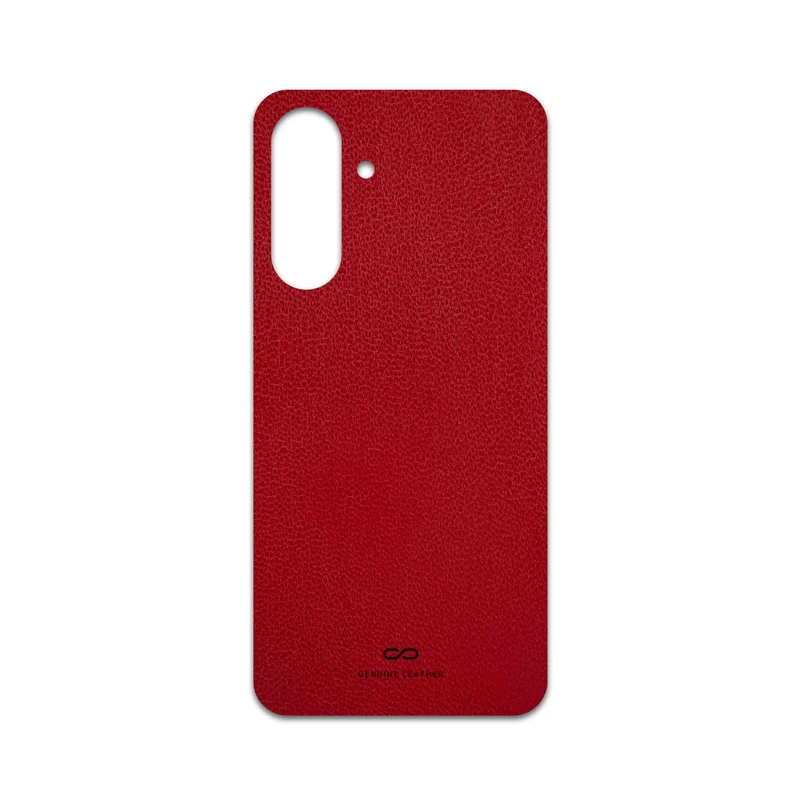 برچسب پوششی ماهوت مدل Red-Leather مناسب برای گوشی موبایل سامسونگ Galaxy A36