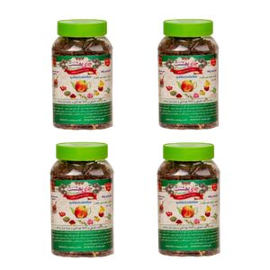 دمنوش میوه ای با طعم هل و گل قوطی چای بهشت - 170 گرم مجموعه 4 عددی
