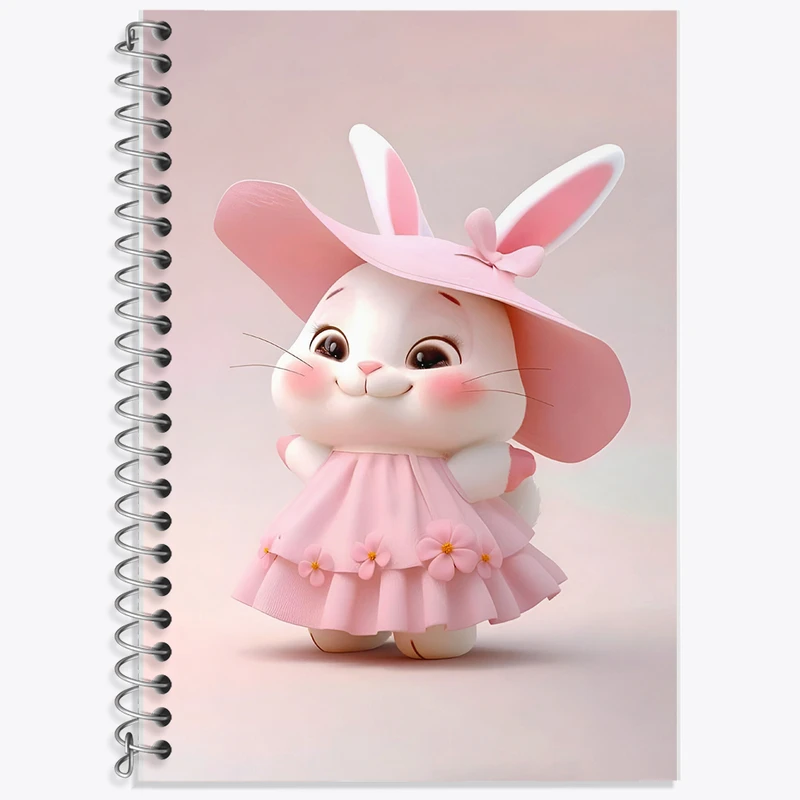 دفتر لغت 50 برگ خندالو طرح خرگوش کیوت کد F5686