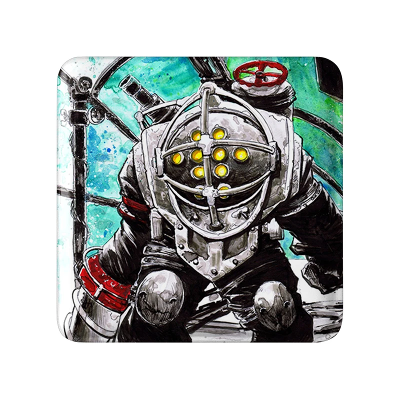 مگنت خندالو طرح بازی بایوشاک (Bioshock) مدل مربعی کد 31341