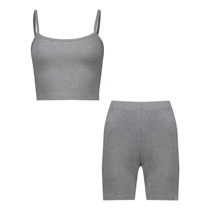 ست نیم تنه و شلوارک زنانه ایزی دو مدل 0176