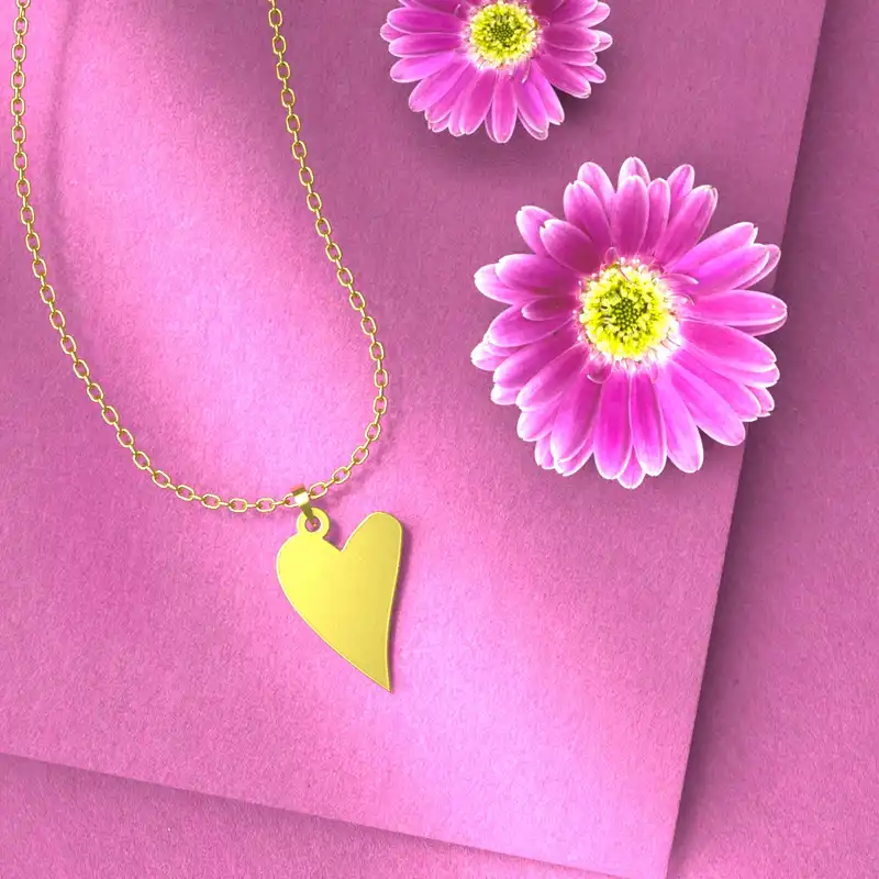 گردنبند طلا 18 عیار زنانه مدوپد مدل هندسی کد CA10806