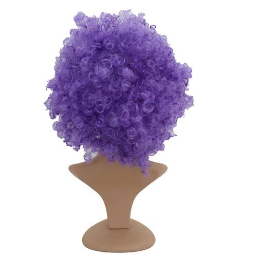 کلاه گیس فرفری فانتزی دلقکی به رنگ بنفش کد kf16