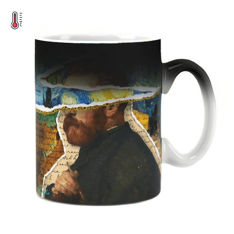 ماگ حرارتی راویتا مدل نقاشی تلفیقی ونگوک کد 3564 