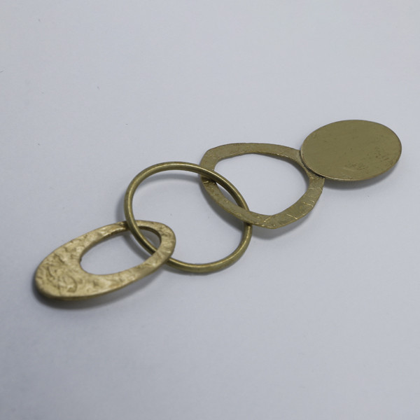 گوشواره دخترانه مدل برنجی کد 3015 گوشواره دخترانه مدل برنجی کد 3015