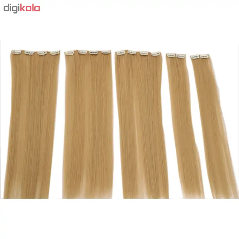 اکستنشن مو گیره دار بلوند کنفی مدل 3041c-15