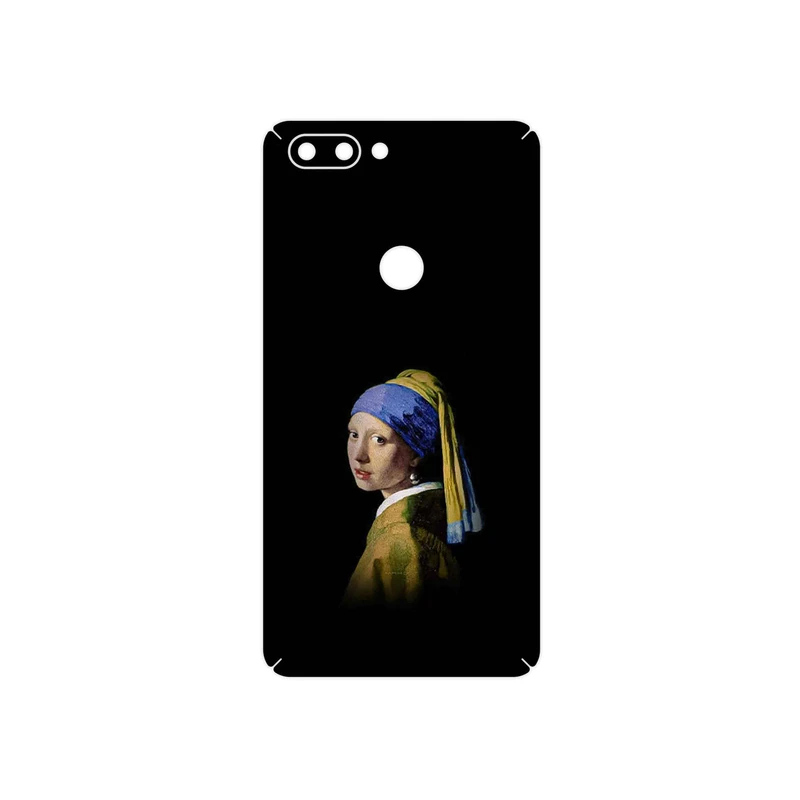 برچسب پوششی ماهوت مدل Girl with a Pearl Earring of Vermeer مناسب برای گوشی موبایل تکنو Phantom 8