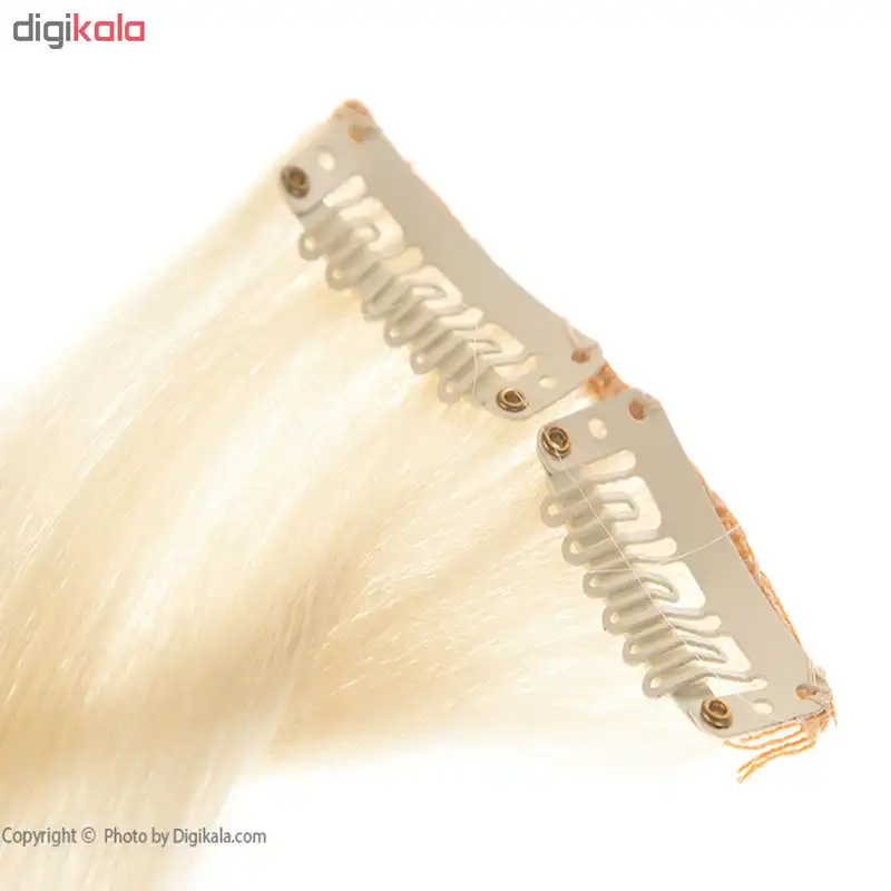 اکستنشن مو گیره دار مدل پوش بلوند پلاتینه 3041c-88