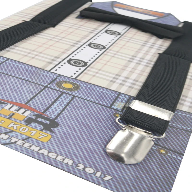 عکس شماره 2 : ست ساس بند و پاپیون نوزادی سی اچ آر مدل knbtie019bkbk