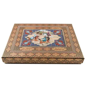 جعبه کادویی سنا طرح خاتم کاری طرح چوگان کد 115028