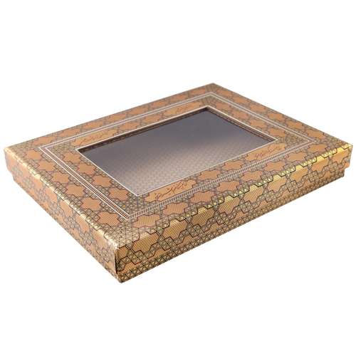 جعبه کادویی سنا طرح خاتم کاری مدل پنجره دار کد 115029