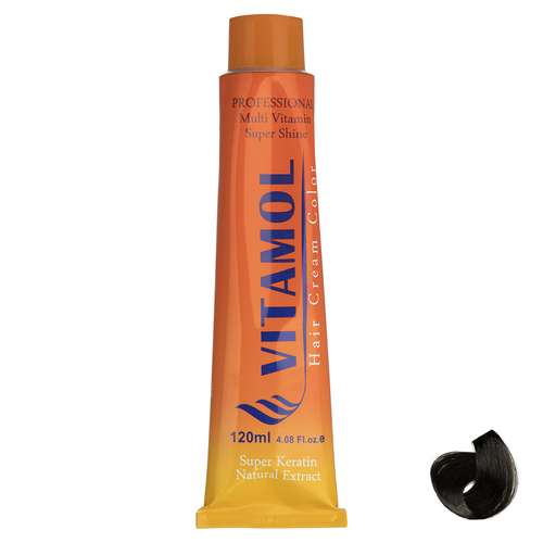رنگ مو گیاهی ویتامول سری Matt مدل Dark Brown شماره 3.3