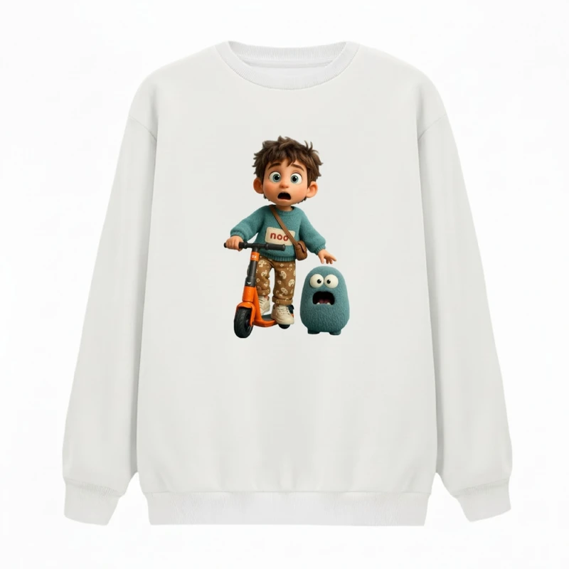 سویشرت زنانه مدل پسرک متعجب 