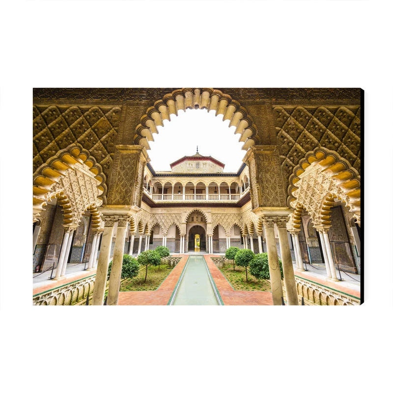 تابلو شاسی عرش طرح گردشگری اسپانیا مدل کاخ آلکازار سویا کد As6438