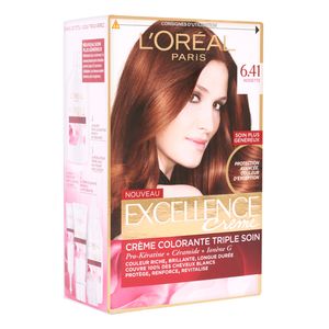 نقد و بررسی کیت رنگ مو لورآل سری Excellence شماره 6.41 توسط خریداران