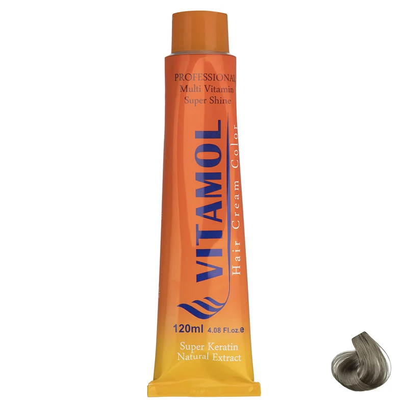 رنگ مو گیاهی ویتامول سری Ash مدل Platinium Silver Blonde شماره 9.1/2.1